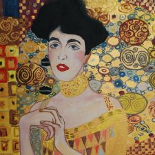 obraz do salonu Klimt Adele Bloch