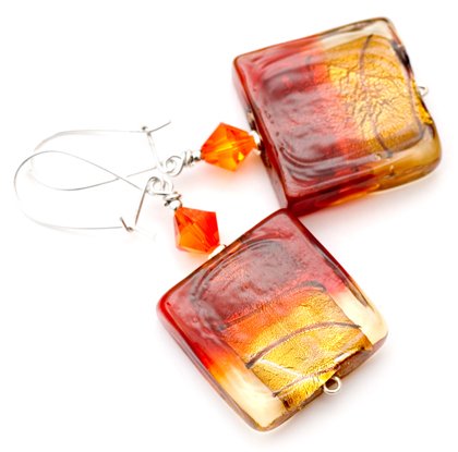 Szk�o weneckie i Swarovski - Autumn