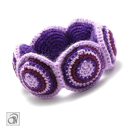 Bransoletka mix fiolet�w 2 w 1