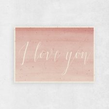 Karta -  love you | A5 | Papier dekoracyjny
