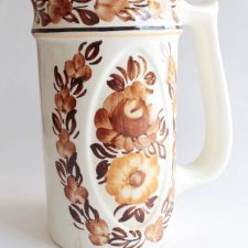 kolekcjonerski Ręcznie malowany kufel wazon pojemnik dzbanek vintage retro Włocławek Koło
