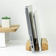 Stojak na laptopa Macbooka tablet (podwójny dębowy)