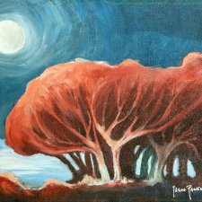 OBRAZ AKRYLOWY "RED TREE"