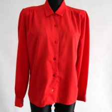 Vintage czerwona koszula lata 90, r40