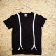 T-SHIRT SUSPENDER TEE UNISEX  czarny