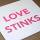 "Love stinks" Kartka