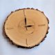 Zegar z drewna - drewniany plaster brzozowy