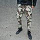 SPODNIE 2 BUTTONS JEANS PANTS UNISEX moro camo