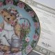 Franklin Mint - Teddy 's Garden Party   by Susan Bengry -limited edition -certyfikat   - kolekcjonerski talerz porcelanowy rzadko spotykana rzecz