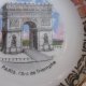 LIMOGES FRANCE  - PARIS.  I'ARC  DE TRIOMPHE - kolekcjonerska porcelana - niewielki talerzyk - podstawek