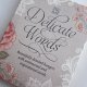 DELICATE WORDS -  FRIEND -  AŻUROWA ZAWIESZKA -  MOTYL   - SYMBOLICZNY PREZENT DLA PRZYJACIELA