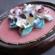 unique porcelain flowers -hand made handpainted