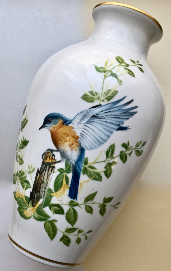 FRANKLIN MINT 「The Bluebirds of Summer」 本日限定 - 花瓶