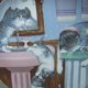 The Hamilton Collection 1988  Country Kitties by G. Gerardi