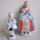 Starej daty figurka porcelanowa niewielka urocza dama