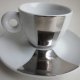 Rosenthal germany -illy colection 2002 -pistoletto - stylish platinum design finish -limited edition