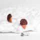 Kolczyki sztyfty -pysznie wyglądające lody czekoladowe