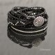 Bransoleta Boho Black and Silver