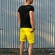 SHORT PANTS 2 BUTTONS UNISEX dresowe neon żółte