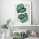 Plakat botaniczny monstera kwiat  40x50 cm