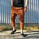 SPODNIE BUTTON ZIPPER PANTS UNISEX brązowe pumpy spodnie długie