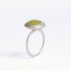 Srebrny pierścień z zielonym filcem