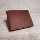 Klasyczny skórzany brązowy portfel Handmade craft od Luniko