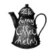 Dzbanek kawy - Life happens, Coffee helps