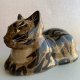 Pottery Cat ❀ڿڰۣ❀ Duży i ręcznie malowany, lata 60-te XXw. ❀ڿڰۣ❀ Figurka kolekcjonerska