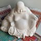 Laughing Buddha White Porcelain ❀ڿڰۣ❀ Jakościowa figurka porcelanowa ❀ڿڰۣ❀ Budda