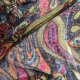 luźno tkany szal vintage paisley printy wzory