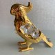 Austrian Crystal 24 K Gold Plated ❀ڿڰۣ❀ MASCOT INC. U.S.A.❀ڿڰۣ❀ Elegancka figurka papugi