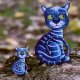 Kotełki niebieskie- komplet 2 magnesów na lodówkę