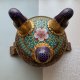 Vintage Chinese Cloisonne Incense Burner ❀ڿڰۣ❀ Złoto i emalia komórkowa