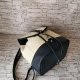 Plecak damski bucket bag beżowo - granatowy