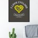 plakat. I love cycling, format A3