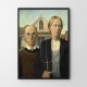 Plakat Nieoczekiwana zmiana miejsc Grant Wood  - format 50x70 cm