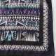 chusta vintage bandana bawełniana aztecka geometryczna printy