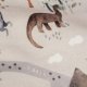 Mini workoplecak z weluru w dinozaury