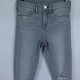 River Island szare spodnie jeans dziury / 36