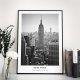 Plakat  czarno biały - MIASTO NEW YORK 40x50 cm