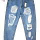 NOWE JEANSY Z DZIURAMI M L BOYFRIEND MOM JEANS