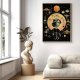 Plakat Kobieta astrologia kolaż  - format 50x70 cm