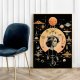 Plakat Kobieta astrologia kolaż  - format 61x91 cm