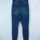 Spodnie jeans wysoki stan przetarcia - XXS / XS