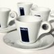 Lavazza, komplet 6 filiżanek do espresso, porcelana d'Ancap, vintage, lata 90