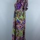 sukienka maxi multicolor vintage / XS - 34