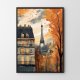 Plakat Jesień w Paryżu v2 - format 40x50 cm