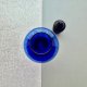 Vintage Lapis Blue Glass ❀ڿڰۣ❀ Flakon z przykrywką ❀ڿڰۣ❀ Ręcznie wykonany ❀ڿڰۣ❀