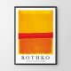 Nowoczesne plakaty abstrakcja Mark Rothko Yellow Orange Red - plakat 40x50 cm